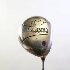 Single Iron Shop 22 Callaway Big Bertha Titanium 2004 Driver - Right-Handed - 10 Degrees - Stiff Flex