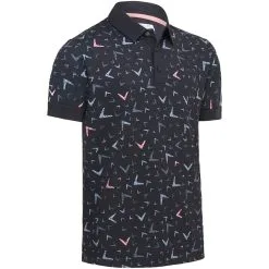 Callaway All Over Chev Geo Polo Shirt - Caviar