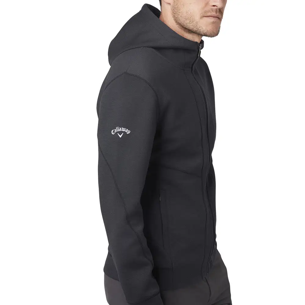 Callaway Aquapel Thermal Hoodie - Black Heather 3 Callaway Aquapel Thermal Hoodie - Black Heather - Image 3