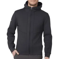 Callaway Aquapel Thermal Hoodie - Black Heather 8 Callaway Aquapel Thermal Hoodie - Black Heather -Single Iron Shop callaway aquapel thermal hoodie black heather 4