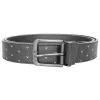 Callaway Chev Print Leather Belt - Grey