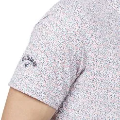Callaway Chillies Print Polo Shirt - Bright White -Single Iron Shop callaway chillies print polo shirt bright white 3