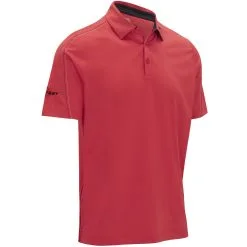 Callaway Contrast Stitch Colour Block Polo Shirt - Teaberry