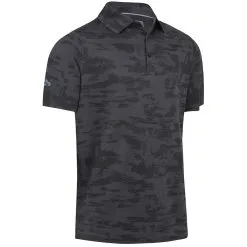 Callaway Digital Camo Jacquard Polo Shirt - Black Heather
