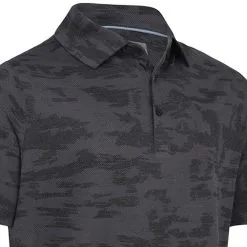 Callaway Digital Camo Jacquard Polo Shirt - Black Heather -Single Iron Shop callaway digital camo jacquard polo black heather 3