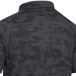 Callaway Digital Camo Jacquard Polo Shirt - Black Heather -Single Iron Shop callaway digital camo jacquard polo black heather 4