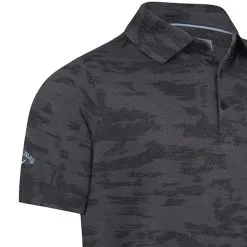 Callaway Digital Camo Jacquard Polo Shirt - Black Heather -Single Iron Shop callaway digital camo jacquard polo black heather 5