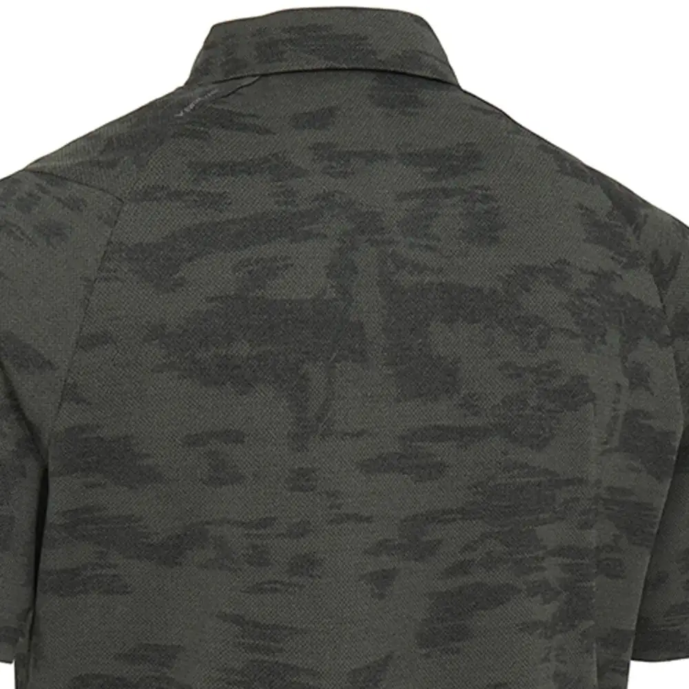 Callaway Digital Camo Jacquard Polo Shirt - Dark Lichen Heather 4 Callaway Digital Camo Jacquard Polo Shirt - Dark Lichen Heather - Image 4