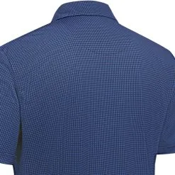 Callaway Gingham Print Polo Shirt - Peacoat -Single Iron Shop callaway gingham print polo shirt peacoat 4