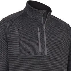 Callaway Heather Eco Stripe Fleece - Black Heather 7 Callaway Heather Eco Stripe Fleece - Black Heather -Single Iron Shop callaway heather eco stripe fleece black heather 3