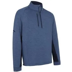 Callaway Heather Eco Stripe Fleece - Dark Navy Heather