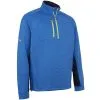 Callaway Heather Eco Stripe Fleece - Mazarine Blue Heather