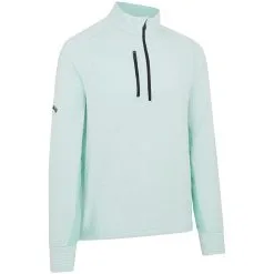 Callaway Heather Striped Fleece - Aruba Blue Heather