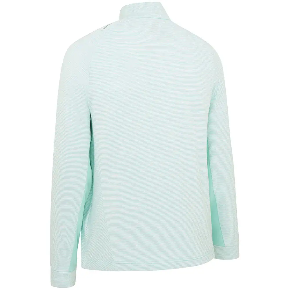 Callaway Heather Striped Fleece - Aruba Blue Heather 2 Callaway Heather Striped Fleece - Aruba Blue Heather - Image 2