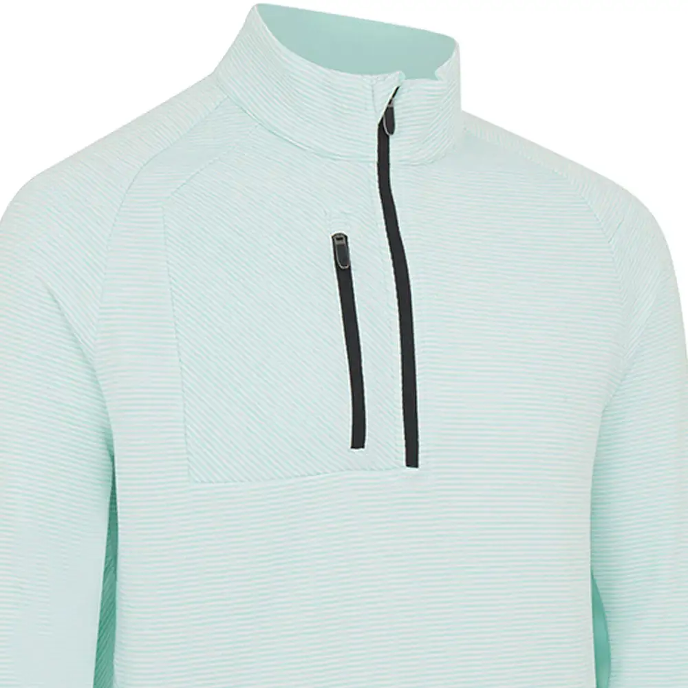 Callaway Heather Striped Fleece - Aruba Blue Heather 3 Callaway Heather Striped Fleece - Aruba Blue Heather - Image 3