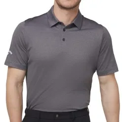 Callaway Heathered Jacquard Polo Shirt - Black Heather 14 Callaway Heathered Jacquard Polo Shirt - Black Heather -Single Iron Shop callaway heathered jacquard polo shirt black heather 3