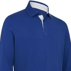 Callaway Long Sleeve Performance Polo Shirt - Mazarine Blue -Single Iron Shop callaway long sleeve performance polo mazarine blue 3