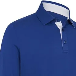 Callaway Long Sleeve Performance Polo Shirt - Mazarine Blue -Single Iron Shop callaway long sleeve performance polo mazarine blue 5