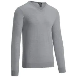 Callaway Merino Wool V-Neck Pullover - Griffin Grey