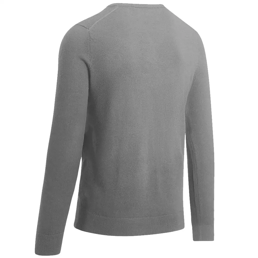 Callaway Merino Wool V-Neck Pullover - Griffin Grey 2 Callaway Merino Wool V-Neck Pullover - Griffin Grey - Image 2