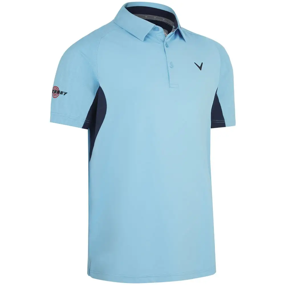 Callaway Odyssey Blocked Polo Shirt - Blue Grotto 1 Callaway Odyssey Blocked Polo Shirt - Blue Grotto