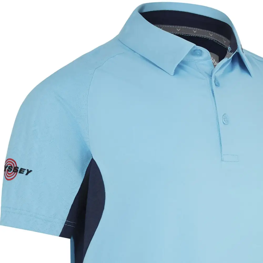 Callaway Odyssey Blocked Polo Shirt - Blue Grotto 3 Callaway Odyssey Blocked Polo Shirt - Blue Grotto - Image 3