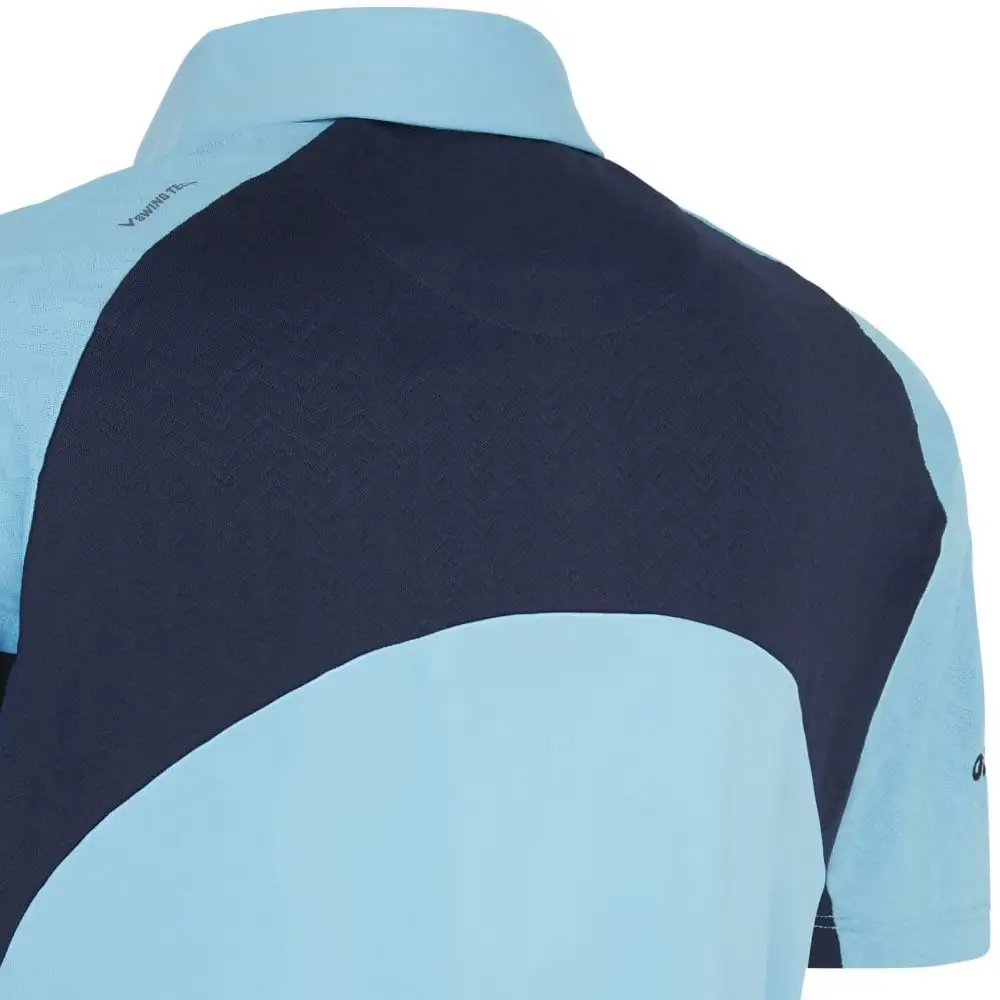 Callaway Odyssey Blocked Polo Shirt - Blue Grotto 4 Callaway Odyssey Blocked Polo Shirt - Blue Grotto - Image 4