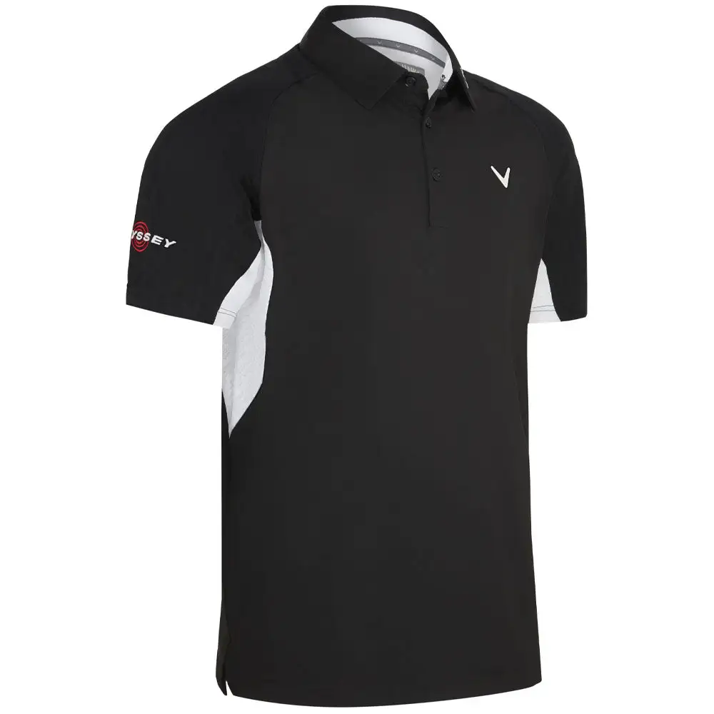 Callaway Odyssey Blocked Polo Shirt - Caviar 1 Callaway Odyssey Blocked Polo Shirt - Caviar