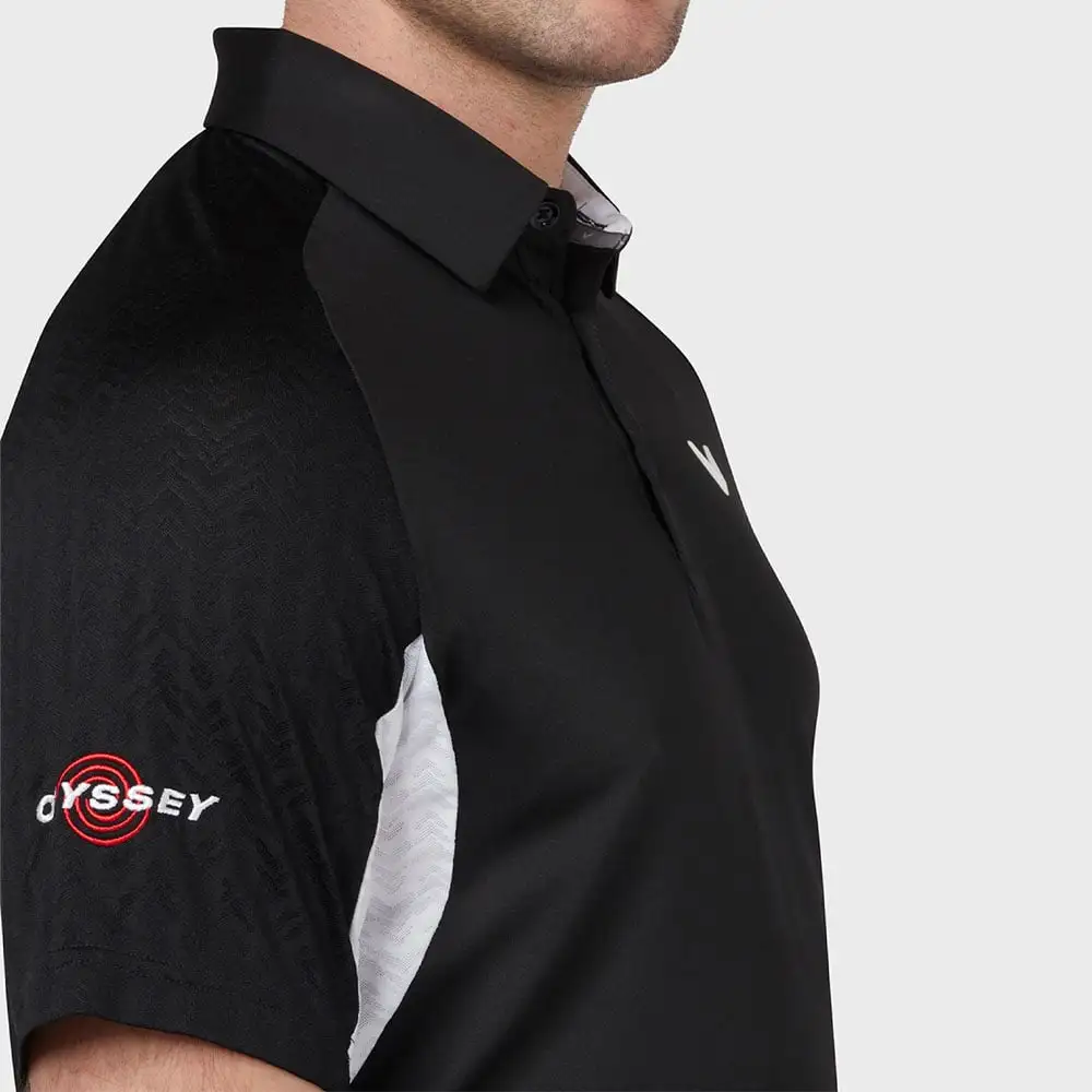 Callaway Odyssey Blocked Polo Shirt - Caviar 5 Callaway Odyssey Blocked Polo Shirt - Caviar - Image 5