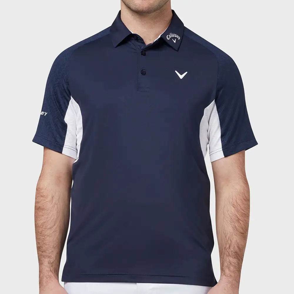 Callaway Odyssey Blocked Polo Shirt - Peacoat 3 Callaway Odyssey Blocked Polo Shirt - Peacoat - Image 3