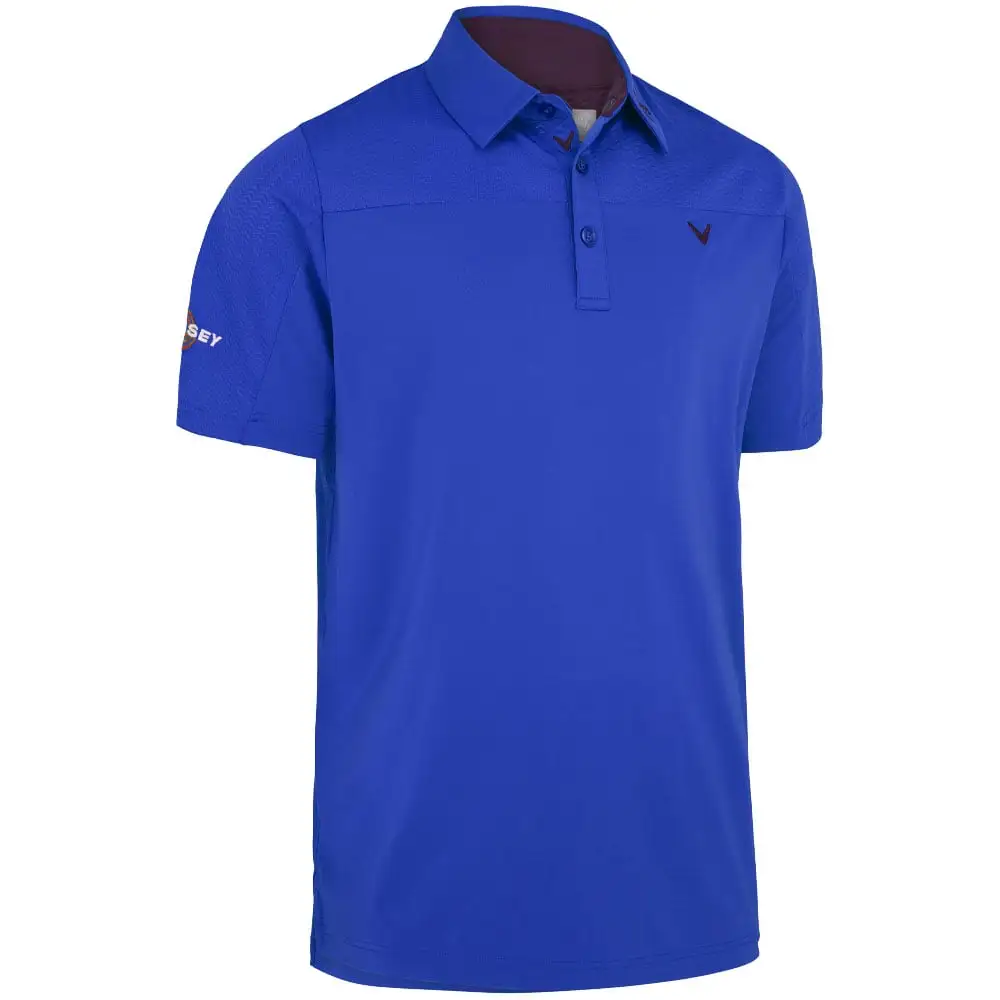 Callaway Odyssey Ventilated Polo Shirt - Magnetic Blue 1 Callaway Odyssey Ventilated Polo Shirt - Magnetic Blue