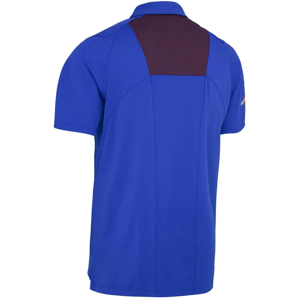 Callaway Odyssey Ventilated Polo Shirt - Magnetic Blue 2 Callaway Odyssey Ventilated Polo Shirt - Magnetic Blue - Image 2