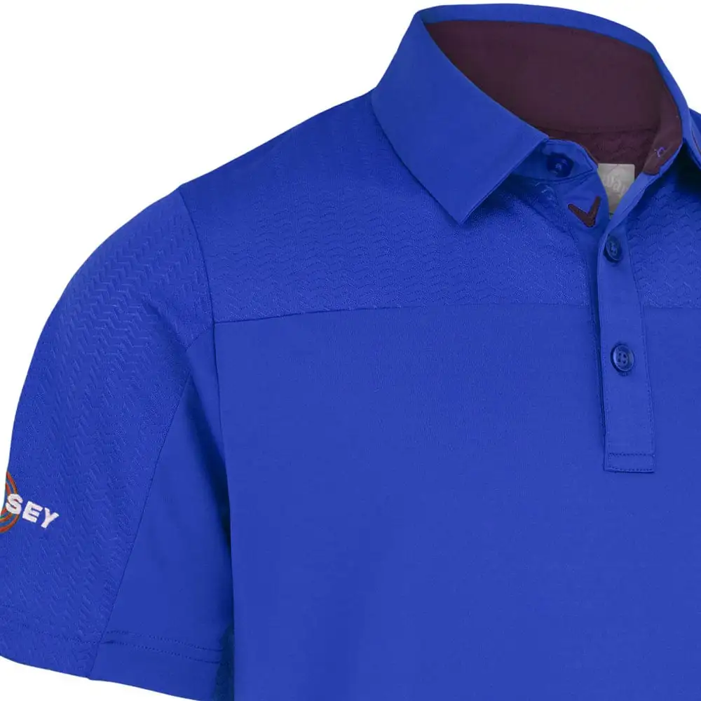 Callaway Odyssey Ventilated Polo Shirt - Magnetic Blue 3 Callaway Odyssey Ventilated Polo Shirt - Magnetic Blue - Image 3