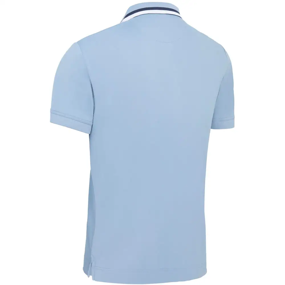 Callaway Ombre Chev Print Polo Shirt - Faded Denim 2 Callaway Ombre Chev Print Polo Shirt - Faded Denim - Image 2