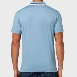 Callaway Ombre Chev Print Polo Shirt - Faded Denim 8 Callaway Ombre Chev Print Polo Shirt - Faded Denim -Single Iron Shop callaway ombre chev print polo shirt faded denim 4