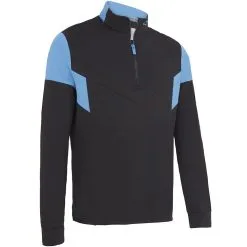 Callaway 1/4 Zip Colour Block Pullover - Caviar