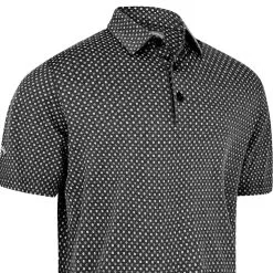 Callaway Soft Touch Micro Print Polo Shirt - Black Heather -Single Iron Shop callaway soft touch micro print polo shirt black heather 3