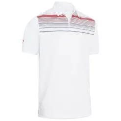 Callaway Energised Stripe Polo Shirt - Bright White