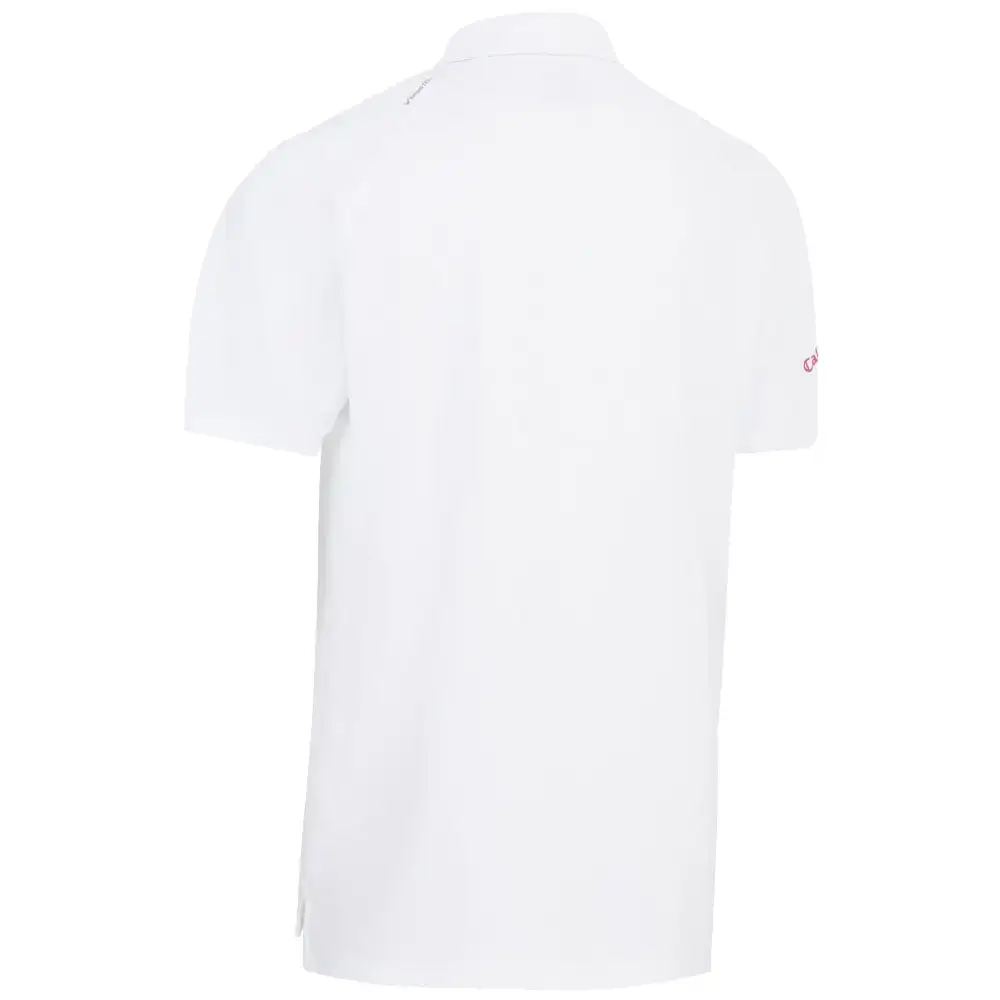Callaway Energised Stripe Polo Shirt - Bright White 2 Callaway Energised Stripe Polo Shirt - Bright White - Image 2