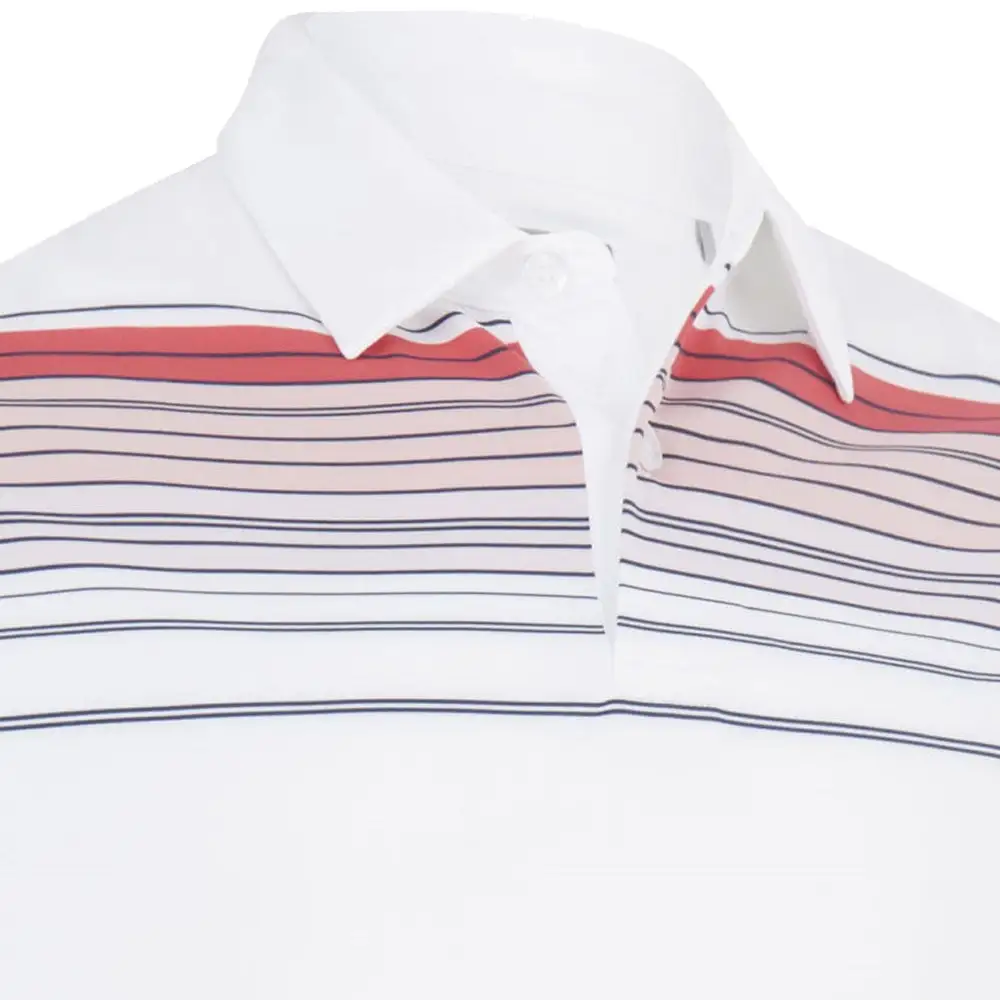 Callaway Energised Stripe Polo Shirt - Bright White 5 Callaway Energised Stripe Polo Shirt - Bright White - Image 5