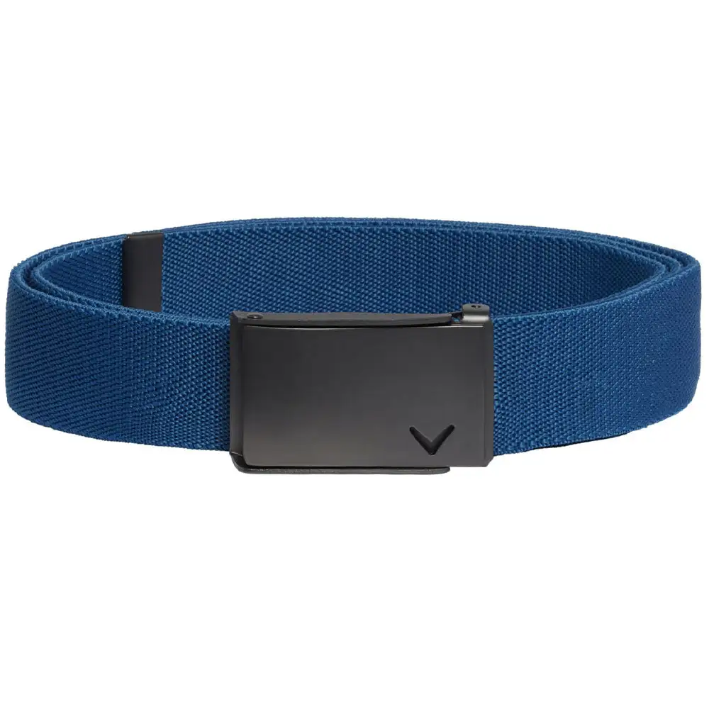 Callaway Stretch Reversible Webbed Belt - Vallarta Blue 1 Callaway Stretch Reversible Webbed Belt - Vallarta Blue