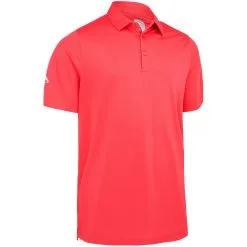 Callaway Swing Tech Solid Print Polo Shirt - Teaberry