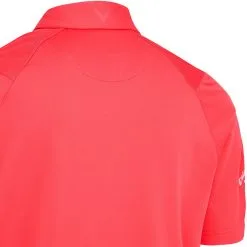Callaway Swing Tech Solid Print Polo Shirt - Teaberry -Single Iron Shop callaway swing tech solid print polo shirt teaberry 4