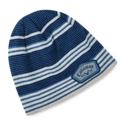 Callaway Winter Chill Beanie Hat - Blue/Silver/Navy