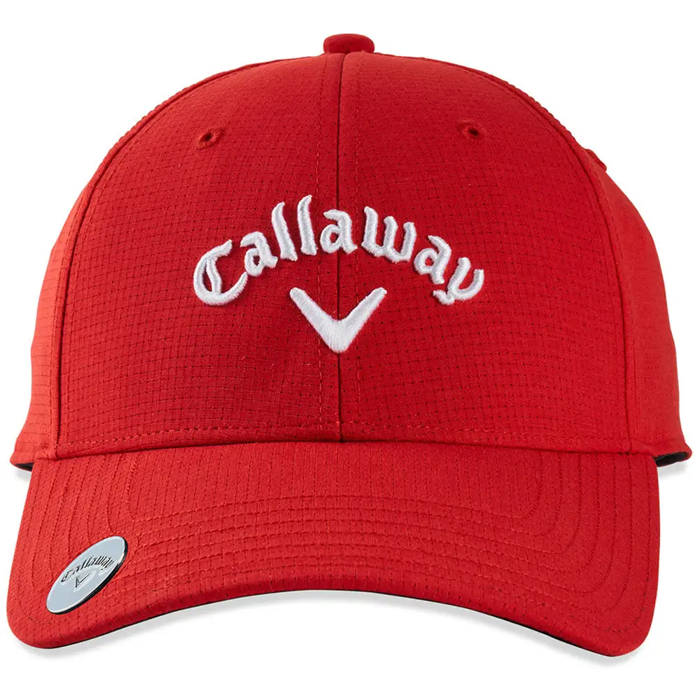 Callaway Stitch Magnet Golf Cap - Red 2 Callaway Stitch Magnet Golf Cap - Red - Image 2